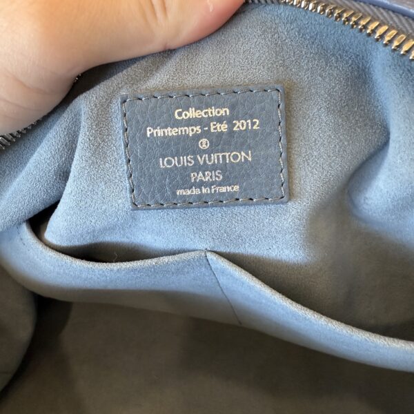 Louis Vuitton Limited Edition Blue Monogram Denim Speedy Round Large Bag