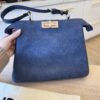 Fendi Peekaboo Soft Medium Denim-Effect Blue Leather Bag