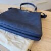 Fendi Peekaboo Soft Medium Denim-Effect Blue Leather Bag
