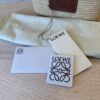 Loewe Square Anagram Straw Basket Tote Bag