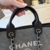 Chanel Canvas Deauville Large Shopping Tote Bag