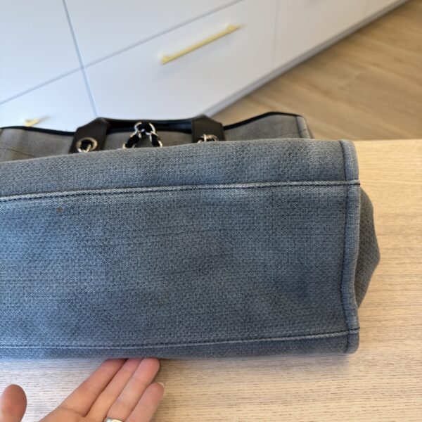 Chanel Canvas Deauville Large Shopping Tote Bag