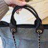 Chanel Canvas Deauville Large Shopping Tote Bag