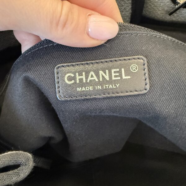 Chanel Canvas Deauville Large Shopping Tote Bag