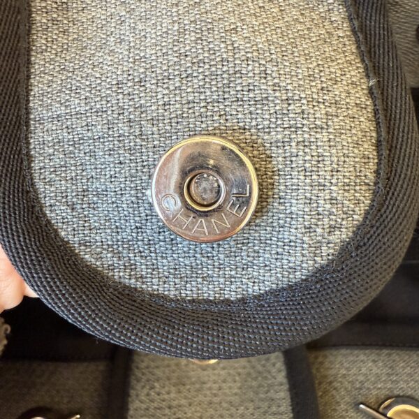 Chanel Canvas Deauville Large Shopping Tote Bag