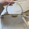 Fendi Vitello Morgan Shiny Nappa Medium Peekaboo Iconic Satchel