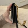 Burberry Black/Beige House Check Canvas and Leather Hampshire Crossbody Bag