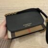 Burberry Black/Beige House Check Canvas and Leather Hampshire Crossbody Bag