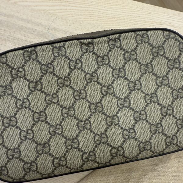 Gucci GG Supreme Monogram Neo Vintage Web Shoulder Bag Brown Yellow