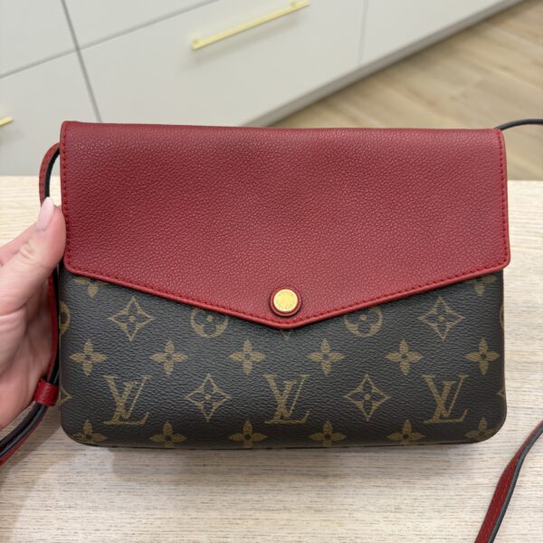 Louis Vuitton Damier Ebene Twice Cerise