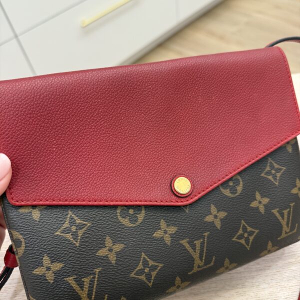 Louis Vuitton Damier Ebene Twice Cerise