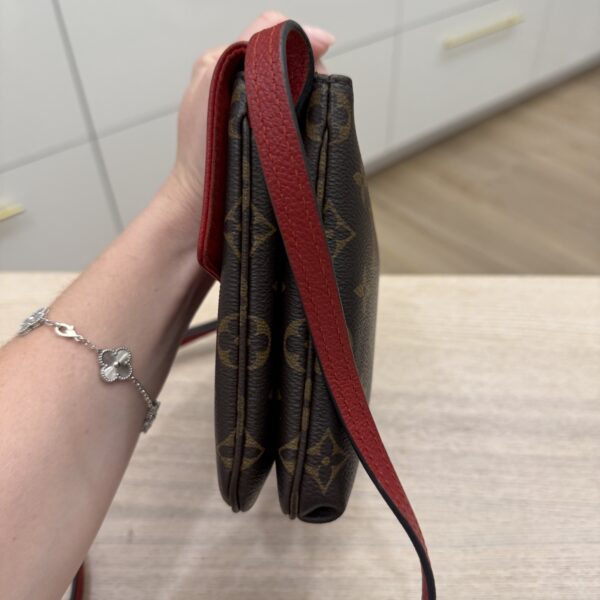 Louis Vuitton Damier Ebene Twice Cerise