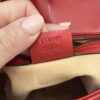 Gucci Matelasse Small GG Marmont Shoulder Bag Red