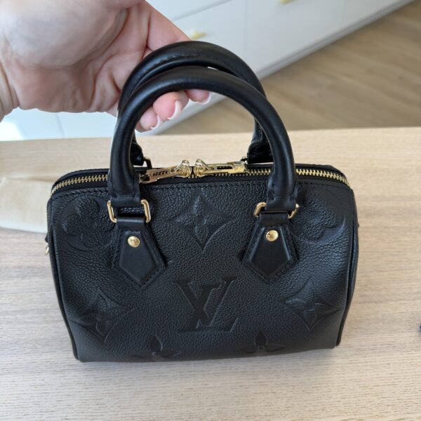 Louis Vuitton Empreinte Monogram Giant Speedy Bandouliere 20 Black