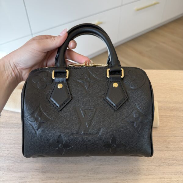 Louis Vuitton Empreinte Monogram Giant Speedy Bandouliere 20 Black