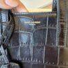 Saint Laurent (YSL) Paris Mini Toy Shopping Bag Croc Embossed