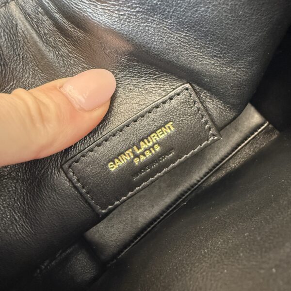 Saint Laurent (YSL) Paris Mini Toy Shopping Bag Croc Embossed