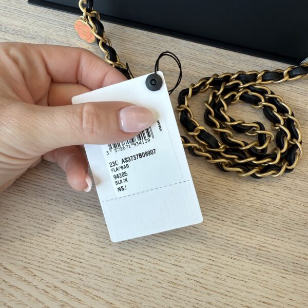 Chanel Casino Chips Mini Flap Shoulder Bag Black Quilted Lambskin Leather GHW