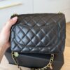 Chanel Casino Chips Mini Flap Shoulder Bag Black Quilted Lambskin Leather GHW