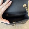 Chanel Casino Chips Mini Flap Shoulder Bag Black Quilted Lambskin Leather GHW