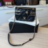 Chanel Lambskin Quilted Coco Clips Single Flap Black