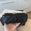 Chanel Lambskin Quilted Coco Clips Single Flap Black