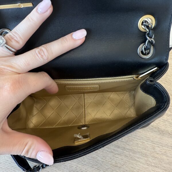 Chanel Lambskin Quilted Coco Clips Single Flap Black