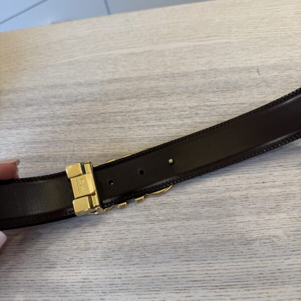 Salvatore Ferragamo Reversible and Adjustable Gancini Belt 40/100