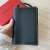 Salvatore Ferragamo Micro Gancio Leather Passport Holder Black