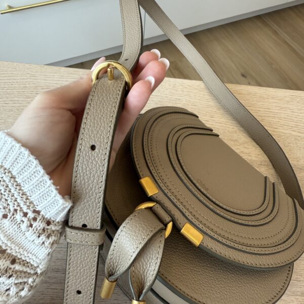 Chloe Chloe Marcie Small Crossbody Bag in Grained Calfskin Boyish Brown