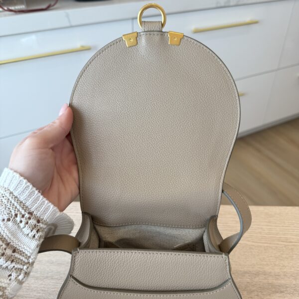 Chloe Chloe Marcie Small Crossbody Bag in Grained Calfskin Boyish Brown