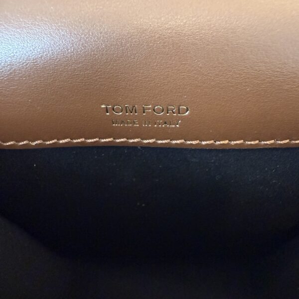Tom Ford Mini Tara Strap Bag Suede Whiskey