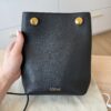 Loewe Pebble Soft Leather Pouch Black
