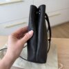 Loewe Pebble Soft Leather Pouch Black