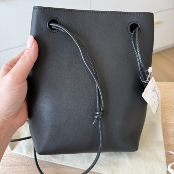 Loewe Pebble Soft Leather Pouch Black