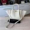 DeMellier Midi New York Leather Tote Bag Ivory