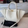 DeMellier Midi New York Leather Tote Bag Ivory