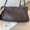 The Row Brown Malange XL Bourse Bag Buffed Lambskin