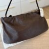 The Row Brown Malange XL Bourse Bag Buffed Lambskin