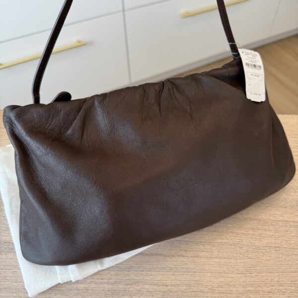 The Row Brown Malange XL Bourse Bag Buffed Lambskin