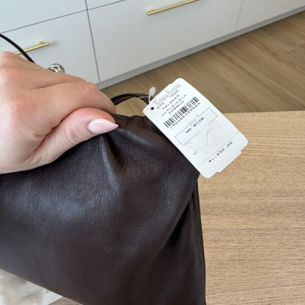 The Row Brown Malange XL Bourse Bag Buffed Lambskin