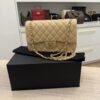 Chanel Lambskin Quilted Jumbo Double Flap Beige Claire Gold Hardware