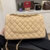 Chanel Lambskin Quilted Jumbo Double Flap Beige Claire Gold Hardware