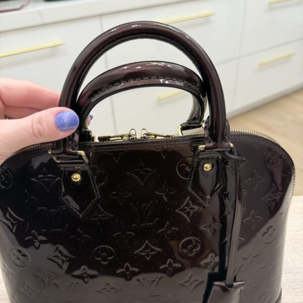 Louis Vuitton Monogram Vernis Alma PM Amarante