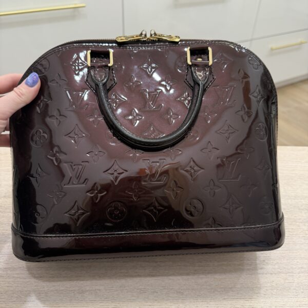 Louis Vuitton Monogram Vernis Alma PM Amarante