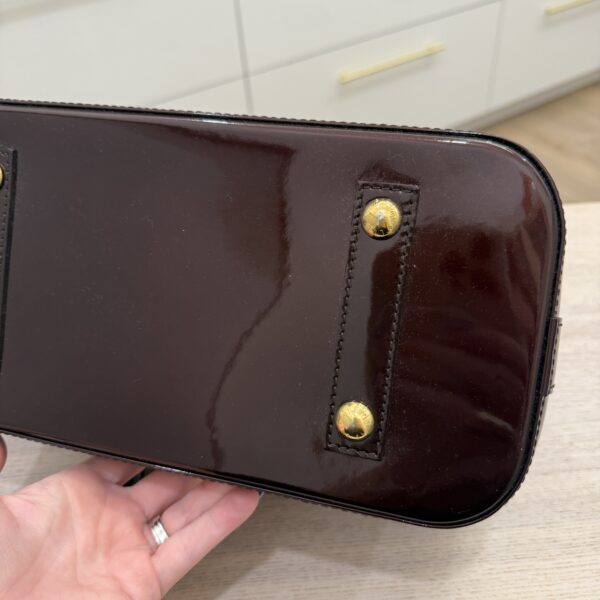 Louis Vuitton Monogram Vernis Alma PM Amarante