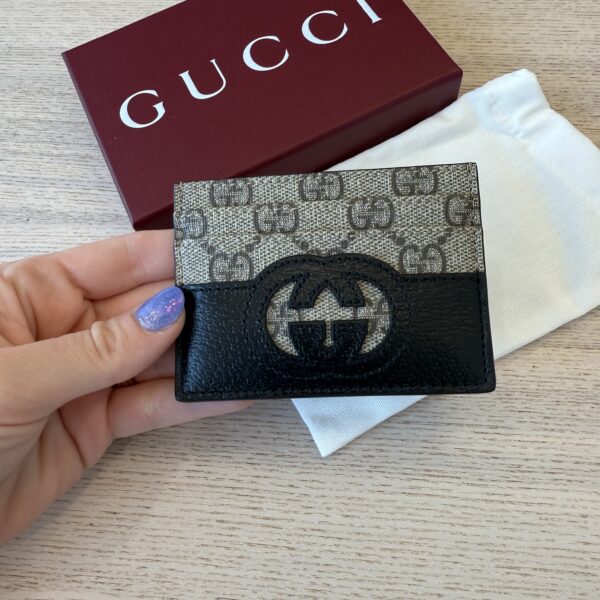 Gucci GG Supreme Wallet and Black