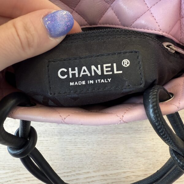 Chanel Pink Leather Cambon Line Mini Tote Bag