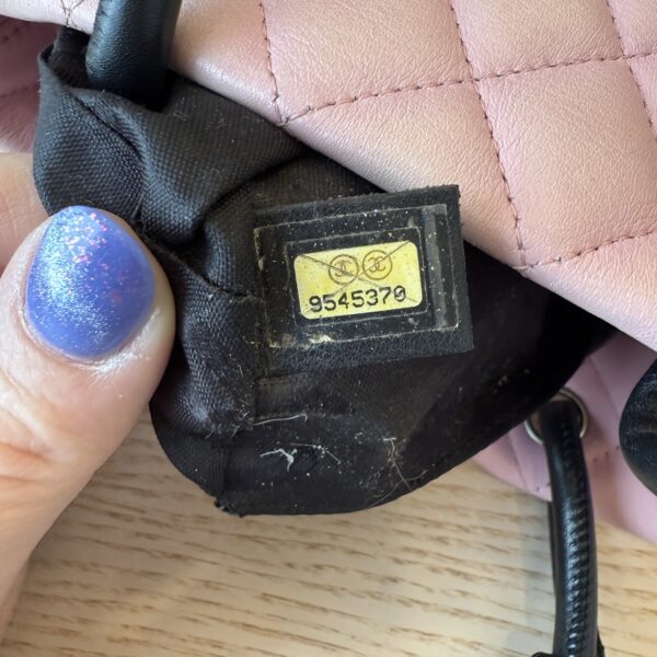 Chanel Pink Leather Cambon Line Mini Tote Bag