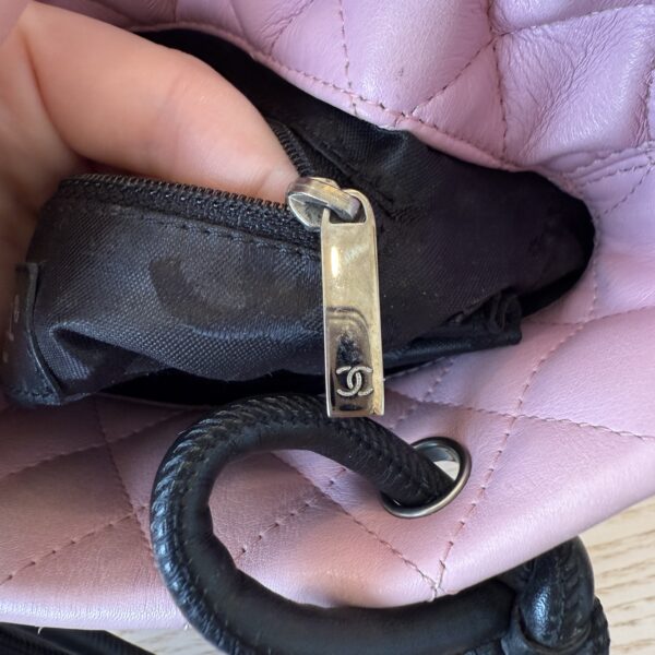 Chanel Pink Leather Cambon Line Mini Tote Bag
